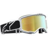 Masque Alpinestars vision 5 rora noir blanc miroir or