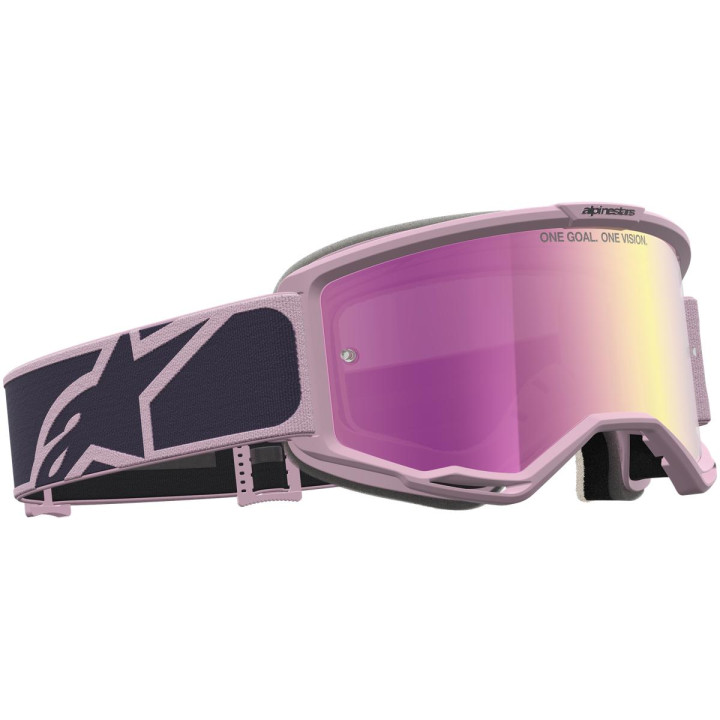 Masque Alpinestars vision 5 rora graystone old rose miroir rose