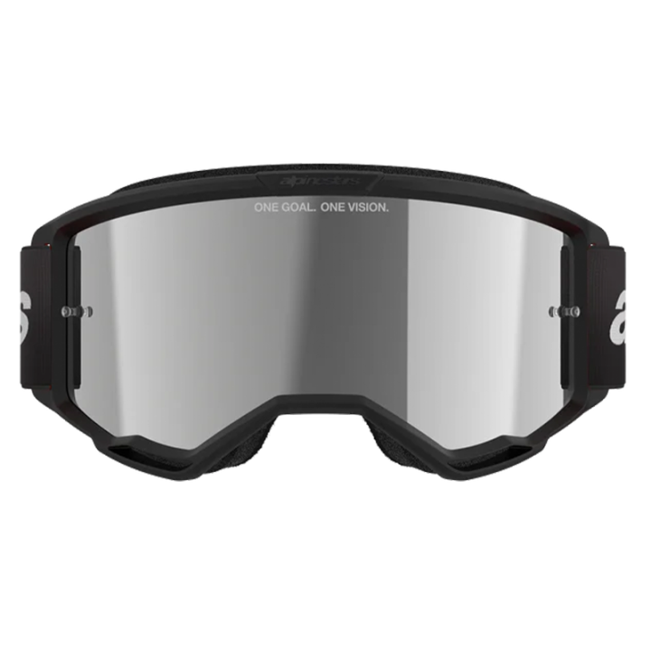 Masque Alpinestars vision 3 wordmark noir miroir argent