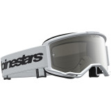Masque Alpinestars vision 3 wordmark blanc noir miroir argent