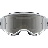 Masque Alpinestars vision 3 wordmark blanc noir miroir argent
