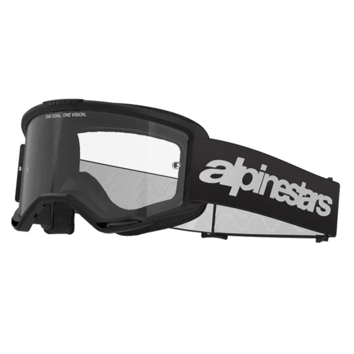 Masque Alpinestars vision 3 wordmark noir transparent