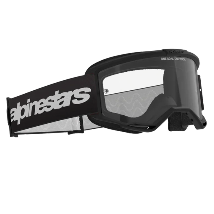 Masque Alpinestars vision 3 wordmark noir transparent
