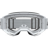 Masque Alpinestars vision 3 wordmark blanc noir transparent