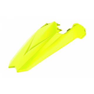 Garde-boue arrière + plaques latérales Polisport jaune fluo Beta rr