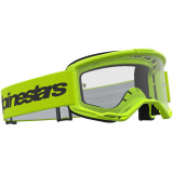 Masque Alpinestars vision 3 wordmark jaune fluo transparent