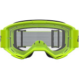Masque Alpinestars vision 3 wordmark jaune fluo transparent