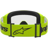 Masque Alpinestars vision 3 wordmark jaune fluo transparent