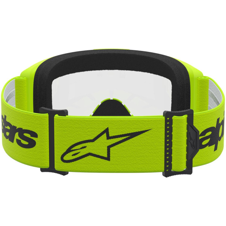Masque Alpinestars vision 3 wordmark jaune fluo transparent