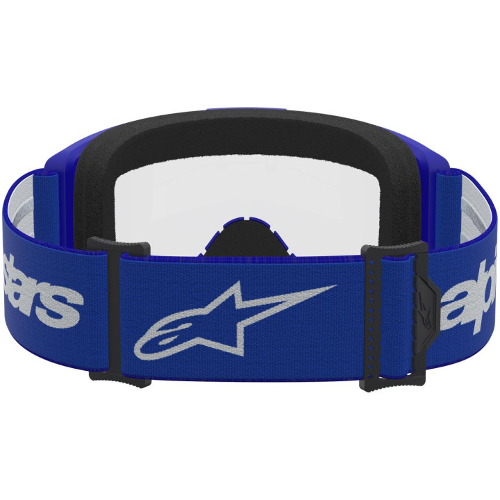 Masque Alpinestars vision 3 wordmark bleu transparent