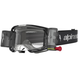 Masque Alpinestars vision 8 amber noir argent transparent 5103327-1742-OS