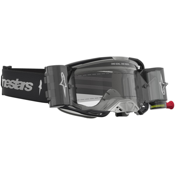 Masque Alpinestars vision 8 amber noir argent transparent 5103327-1742-OS