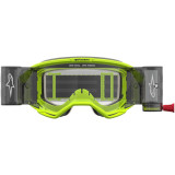 Masque Alpinestars roll-off vision 5 rora jaune fluo noir transparent