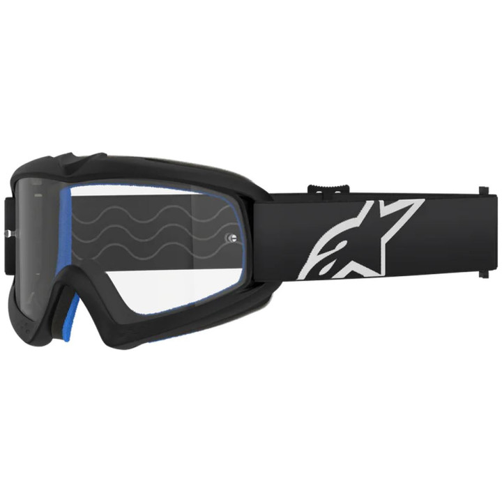 Masque Alpinestars vision enfant corp noir transparent