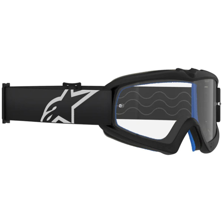Masque Alpinestars vision enfant corp noir transparent