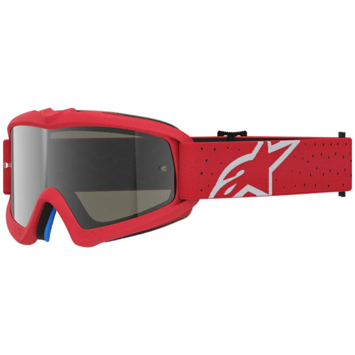 Masque Alpinestars vision enfant vesta rouge fluo chrome miroir argent