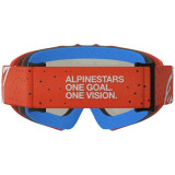 Masque Alpinestars vision enfant vesta orange argent miroir argent