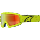 Masque Alpinestars vision enfant vesta jaune fluo noir miroir rouge