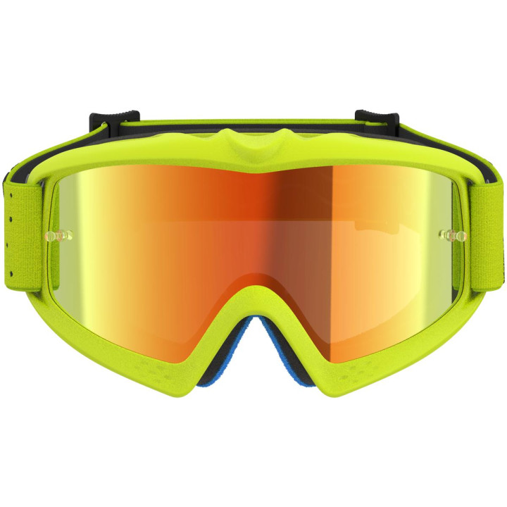 Masque Alpinestars vision enfant vesta jaune fluo noir miroir rouge