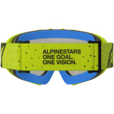 Masque Alpinestars vision enfant vesta jaune fluo noir miroir rouge