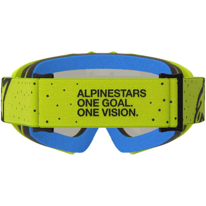 Masque Alpinestars vision enfant vesta jaune fluo noir miroir rouge