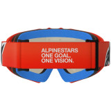 Masque Alpinestars vision enfant corp orange miroir rouge