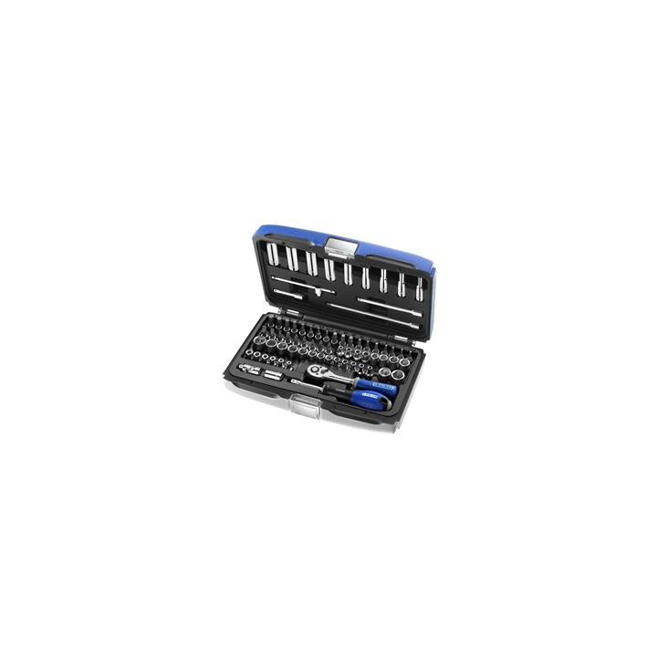 Coffret douilles & cliquet Expert 1/4" métrique et pouce