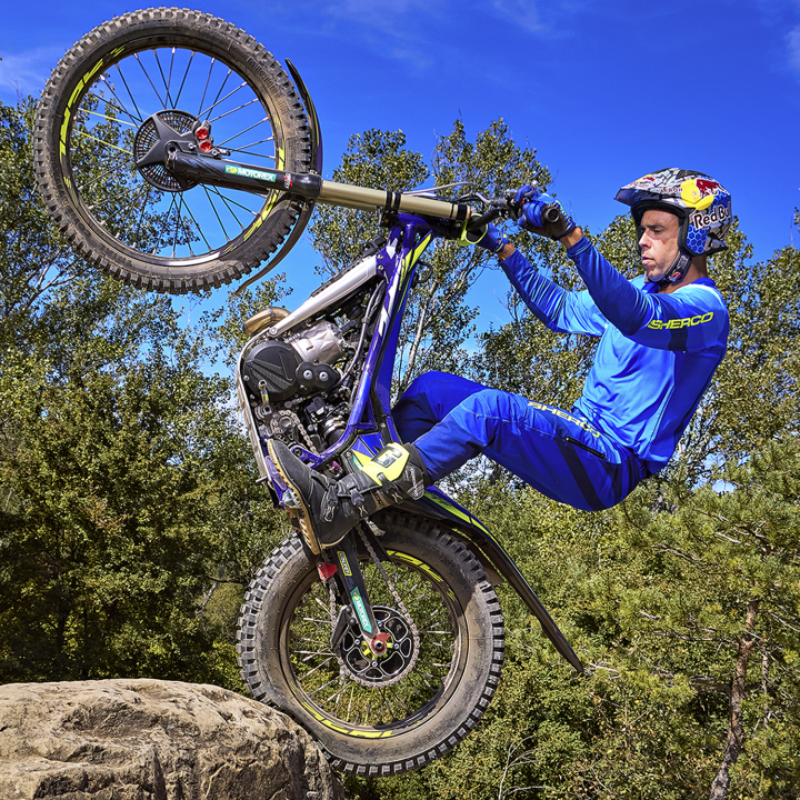 Maillot trial sherco team bleu | Oxmoto