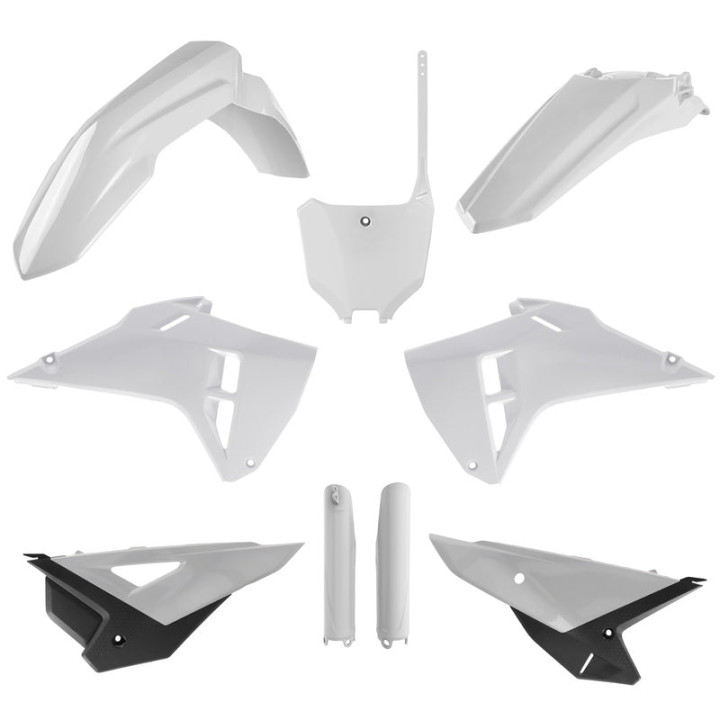 Kit plastique Polisport restyling Honda crf blanc | Oxmoto