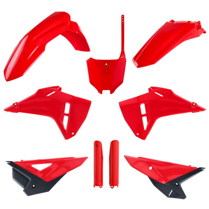 Kit plastique Polisport restyling Honda crf rouge | Oxmoto