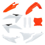 Kit plastique Polisport KTM blanc/orange | Oxmoto