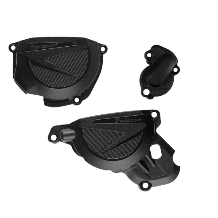 Kit de protections de carters d'embrayage et d'allumage Polisport