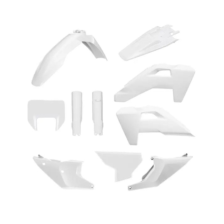 Kit plastique Polisport Husqvarna blanc 1151340002 | Oxmoto