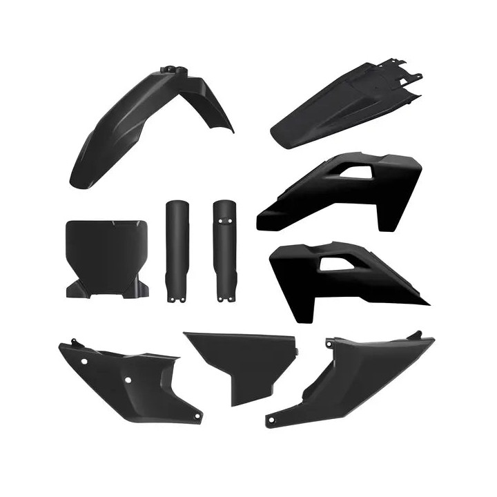 Kit plastique Polisport Husqvarna noir 1151338002 | Oxmoto