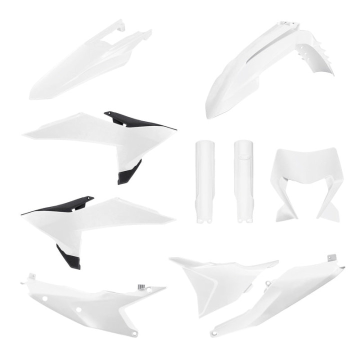 Kit plastique Polisport KTM blanc 1151336002 | Oxmoto