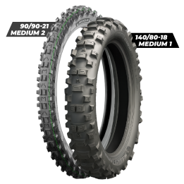 Train pneus Michelin enduro medium fim | Oxmoto