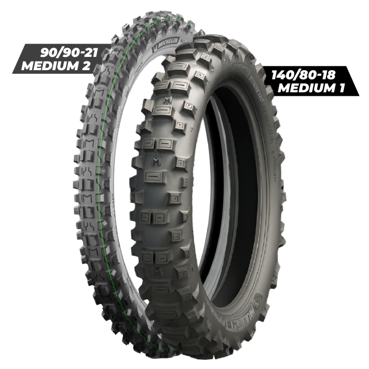 Train pneus Michelin enduro medium fim | Oxmoto