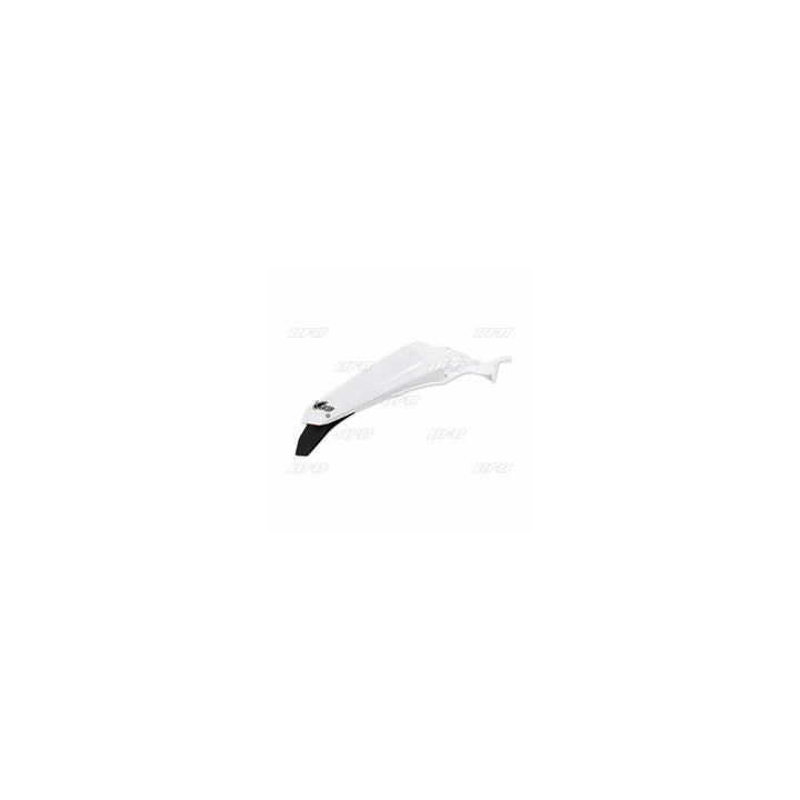 Garde-boue arrière + support de plaque avec feu UFO blanc Yamaha wr250f