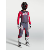 Tenue Alpinestars Supertech Hiten AFD gris/rouge | Oxmoto