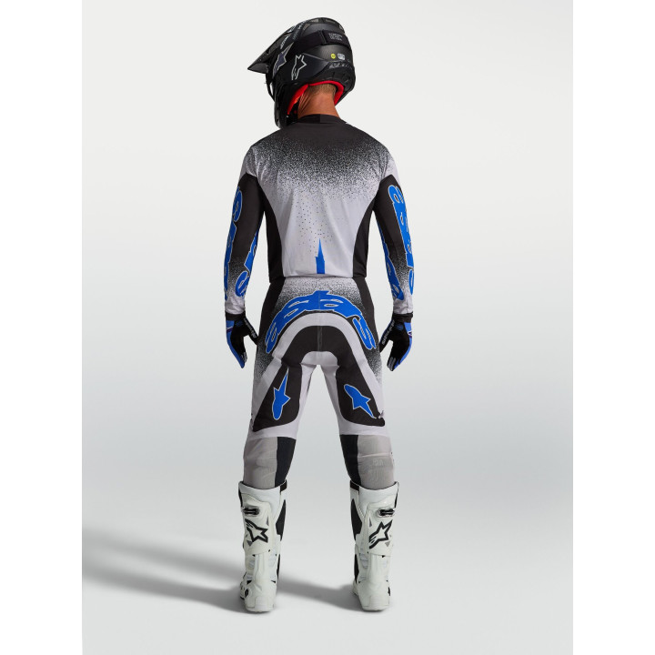 Tenue Alpinestars Supertech Hiten AFD noir/blanc | Oxmoto