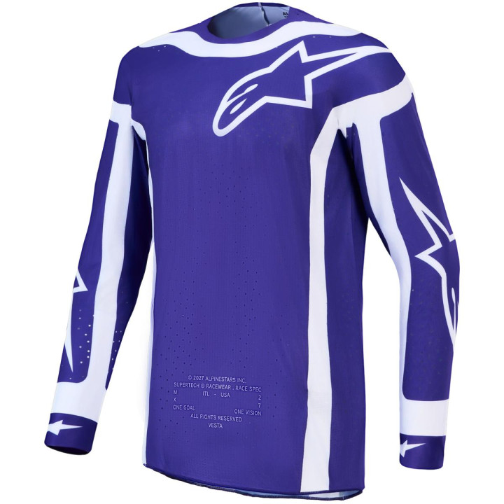 Tenue Alpinestars Supertech Vesta bleu/blanc | Oxmoto