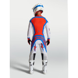 Tenue Alpinestars Supertech Vesta blanc/rouge | Oxmoto
