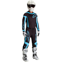 Tenue Alpinestars Supertech Vesta noir/turquoise | Oxmoto