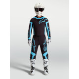 Tenue Alpinestars Supertech Vesta noir/turquoise | Oxmoto