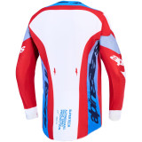 Tenue Alpinestars Supertech Dyna rouge/blanc | Oxmoto