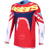 Tenue Alpinestars Supertech Dyna rouge/blanc | Oxmoto