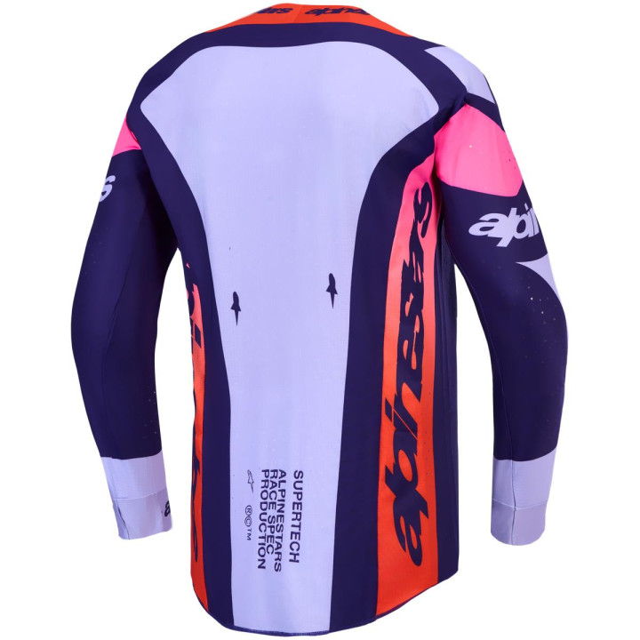 Tenue Alpinestars Supertech Dyna violet/rose | Oxmoto