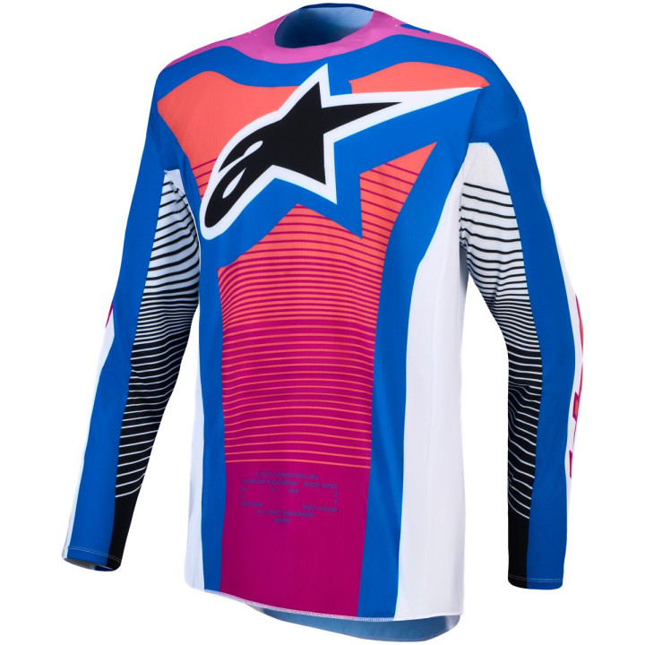 Tenue Alpinestars Techstar Maven blanc/corail | Oxmoto
