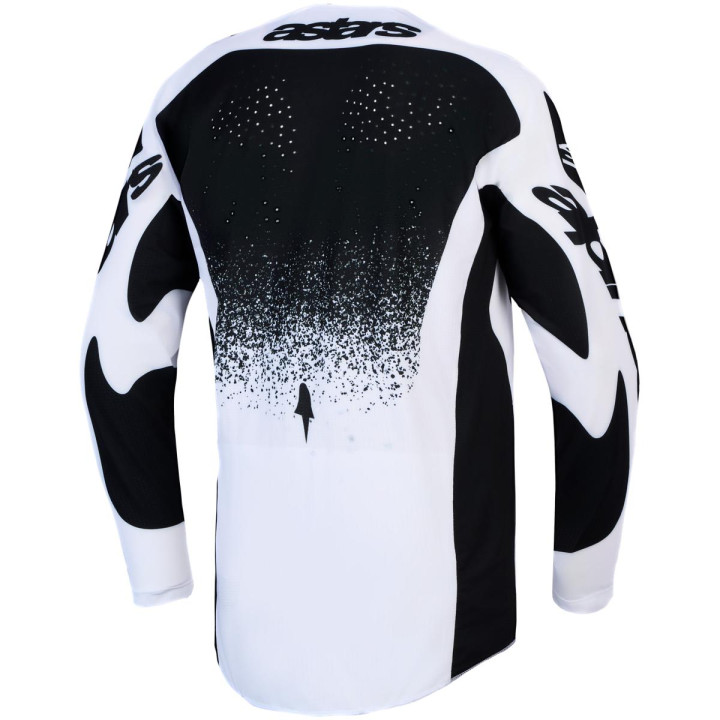 Tenue Alpinestars Techstar Swan blanc/noir | Oxmoto