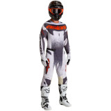 Tenue Alpinestars Techstar Swan blanc/gris | Oxmoto